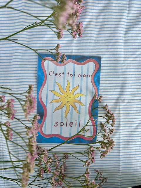 Carte "C'est toi mon soleil !"